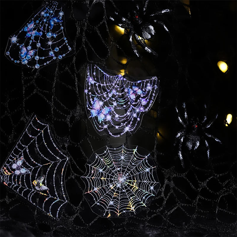 50mm*2m PET Fantasy Spider Web tape Sticker Decorative collage Adhesive Diy Scrapbooking hand made Masking tape