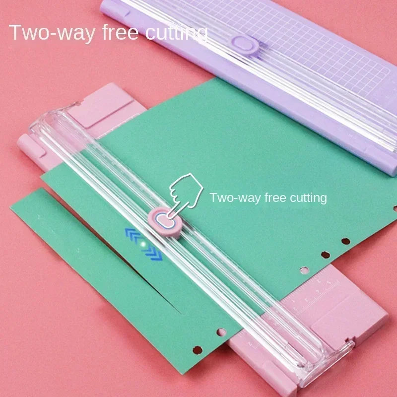 A4 Bidirectional Cutting  Paper Cutter with Pull-out Ruler for Photo Trimmers Scrapbook Lightweight Cutting Mat Machine