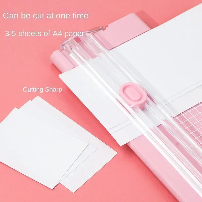 A4 Bidirectional Cutting  Paper Cutter with Pull-out Ruler for Photo Trimmers Scrapbook Lightweight Cutting Mat Machine