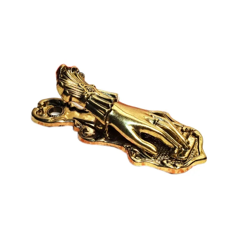 Gold Color Vintage Notebook Clip Hand Shaped Book Clip Metal Gilded Hand Sleeve Book Decoration Storage Clip