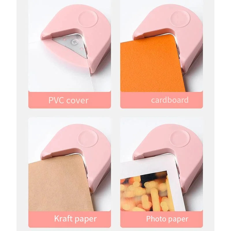 R4 Card Rounded Cutter Corner Rounder Paper Hole Trimmer Angle Punch Photo Die Cutter Scrapbook Gift Office DIY Craft HandTool