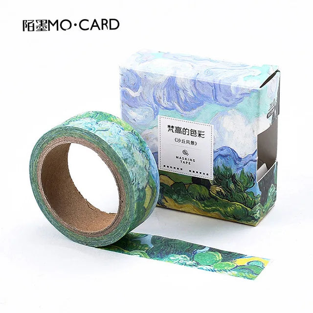 Van Gogh famous painting Washi tape Decorative notebooks Diary Album Scrapbooking Masking tape Sticker Craft Supplies