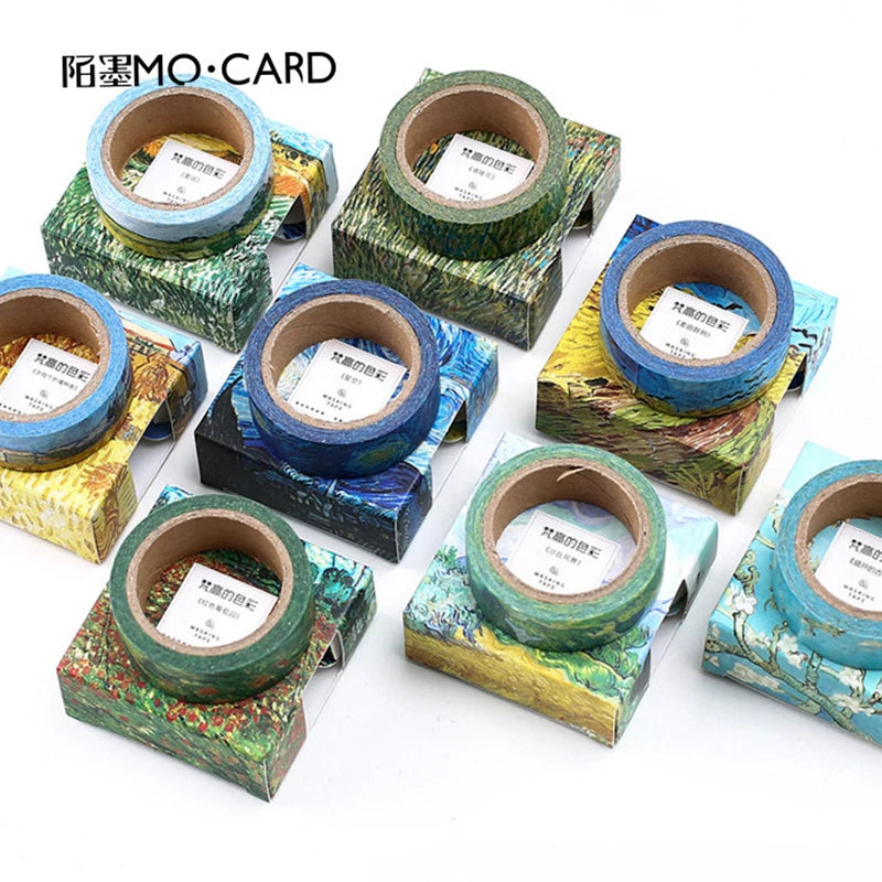 Van Gogh famous painting Washi tape Decorative notebooks Diary Album Scrapbooking Masking tape Sticker Craft Supplies