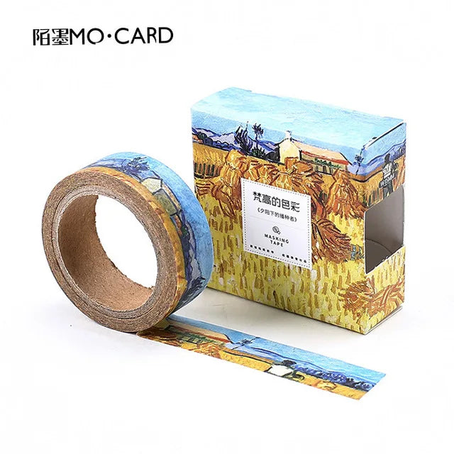 Van Gogh famous painting Washi tape Decorative notebooks Diary Album Scrapbooking Masking tape Sticker Craft Supplies