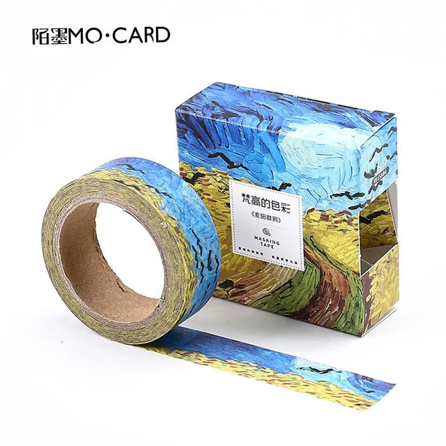 Van Gogh famous painting Washi tape Decorative notebooks Diary Album Scrapbooking Masking tape Sticker Craft Supplies